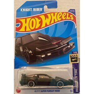 Hot Wheels Knight Rider K.I.T.T. Super Pursuit Mode HW Screen Time Die-Cast Car